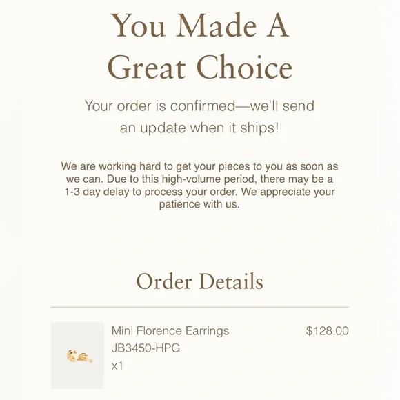 JENNY BIRD Mini Florence Earrings, High Polished 14K Gold - Picture 7 of 7